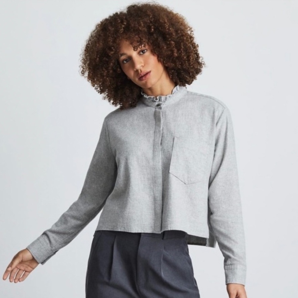 Everlane Organic Cotton Ruffle Flannel